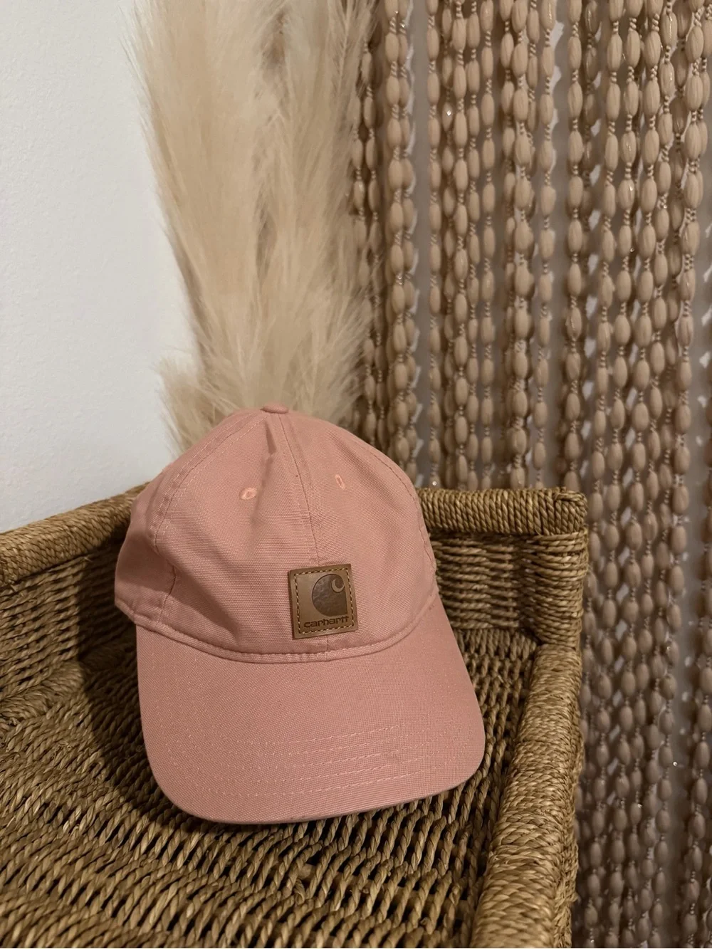 Carhartt Dusty Pink Canvas Strapback Cap